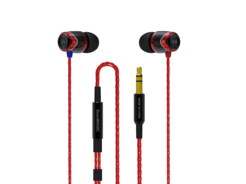 SoundMAGIC SM-E10-01 E10 fekete-piros fülhallgató