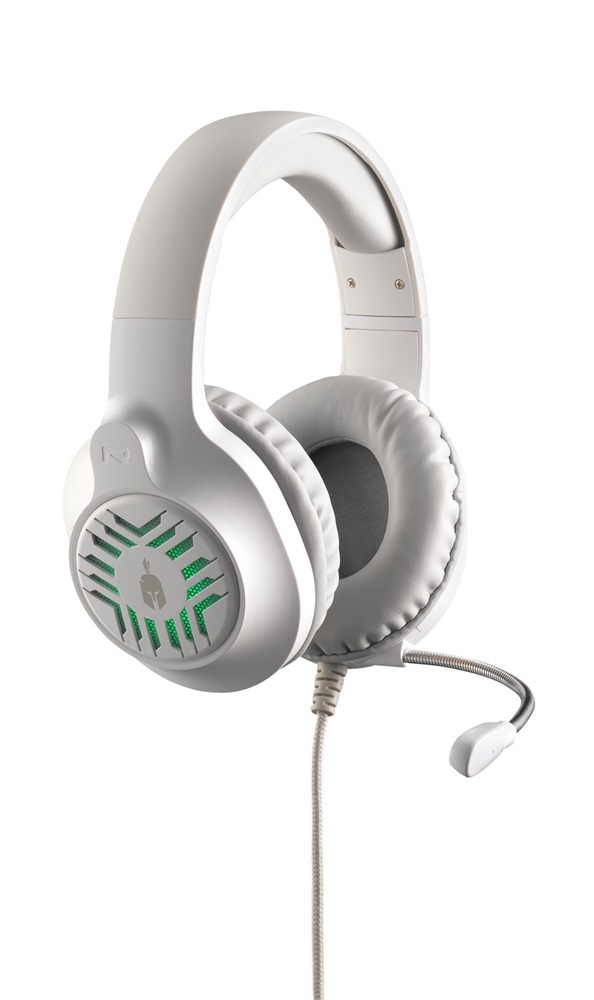 Spartan Gear 2807583 Medusa Wired fehér-szürke headset