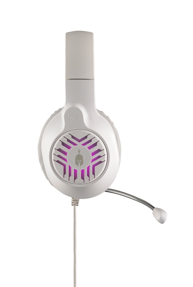 Spartan Gear 2807583 Medusa Wired fehér-szürke headset