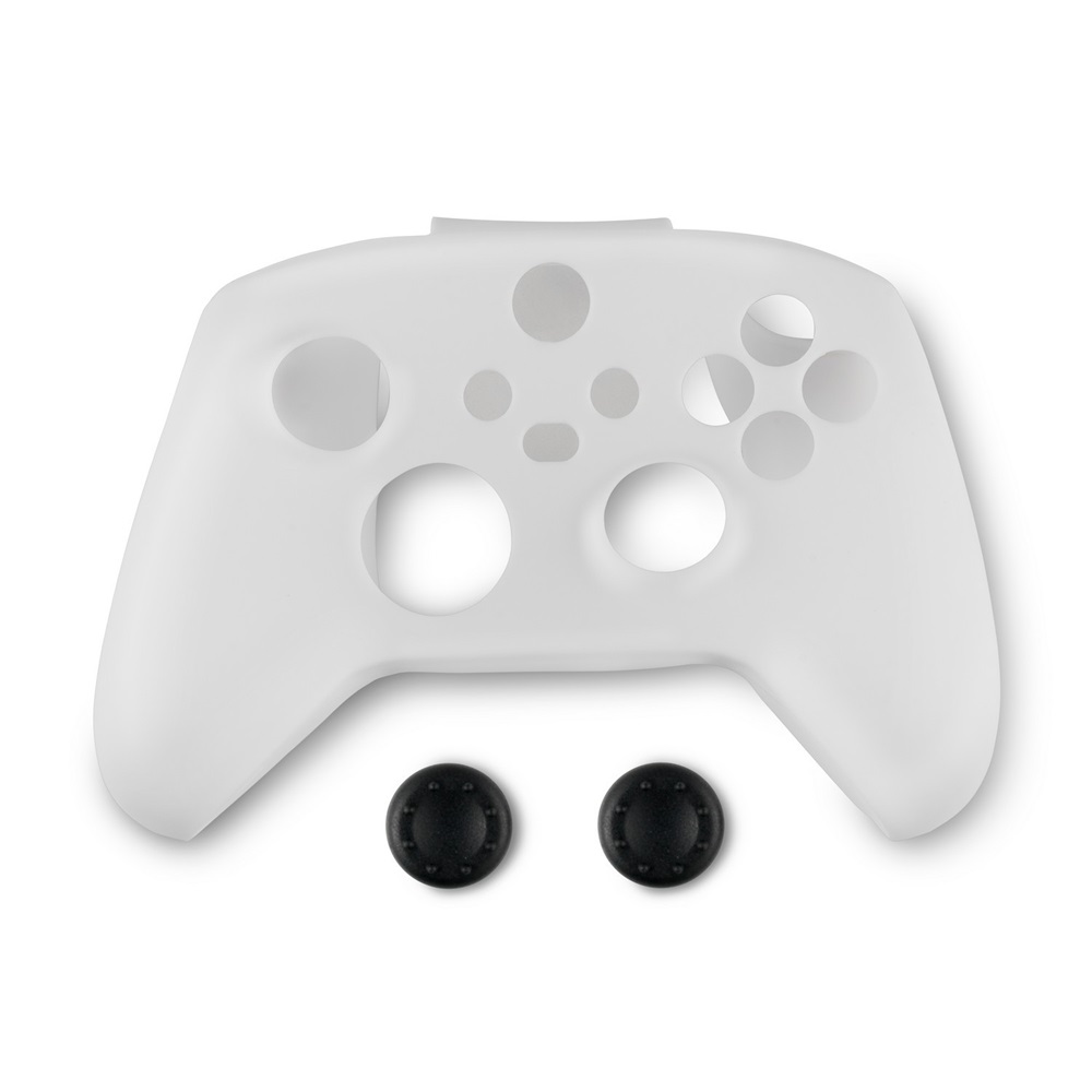 Spartan Gear 2808152 Xbox Series X|S kontroller szilikon skin fehér + hüvelykujj csúszásgátló