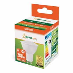SpectrumLED 4W/300Lm/3000K/IP20/GU10/120fok LED GU10 led fényforrás