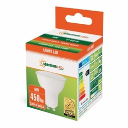 SpectrumLED 6W/450Lm/3000K/IP20/GU10/120fok LED GU10 led fényforrás