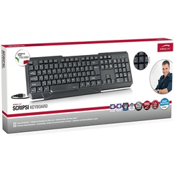 Speedlink SCRIPSI magyar kiosztású billentyűzet (SL-640003-BK-HU)