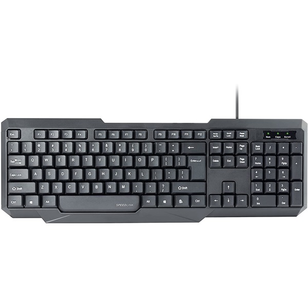 Speedlink SCRIPSI magyar kiosztású billentyűzet (SL-640003-BK-HU)