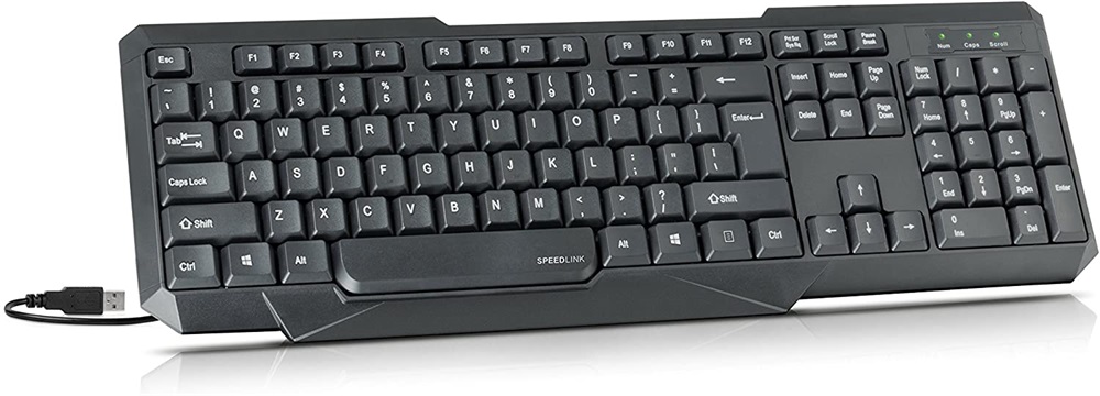 Speedlink SCRIPSI magyar kiosztású billentyűzet (SL-640003-BK-HU)