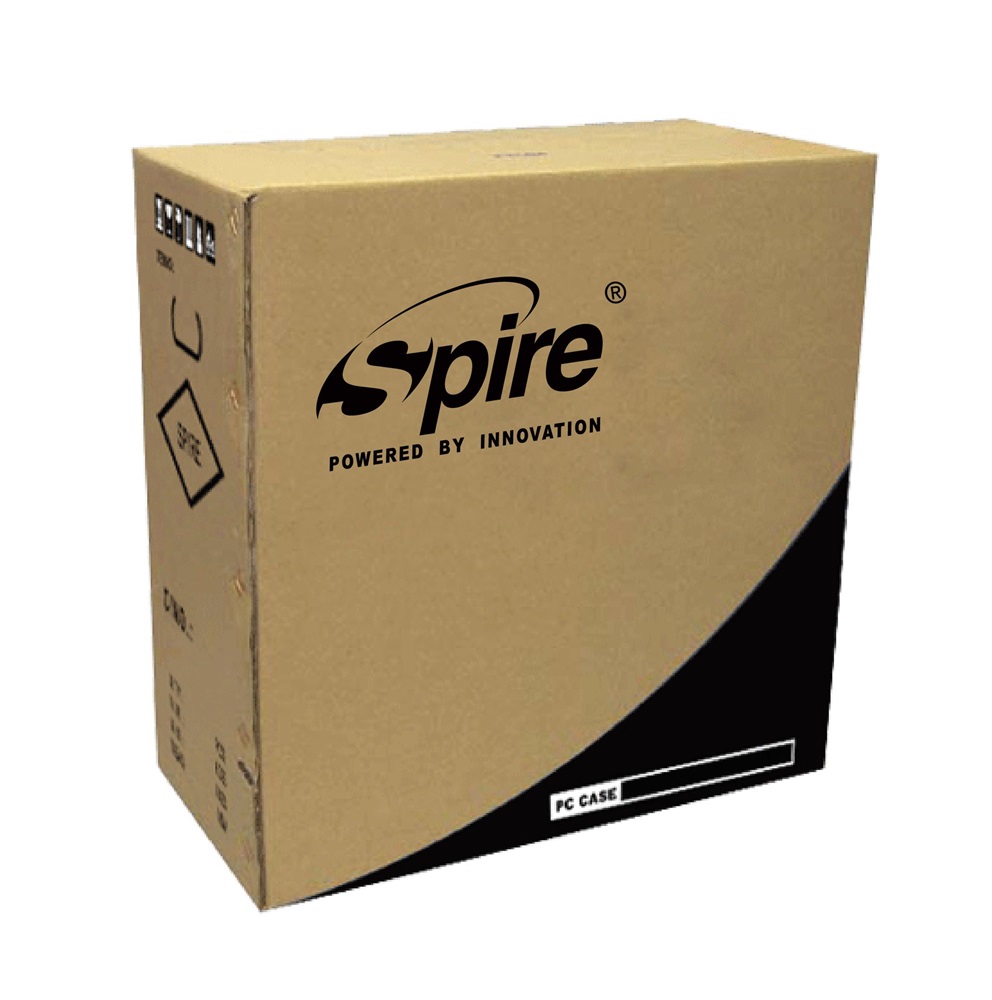 Spire SPT1534B-U3 fekete (táp nélküli) mATX ház