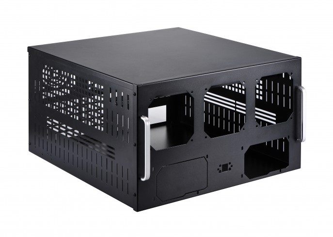 Spire SP-O1802-6U8V6F fekete ATX mining ház