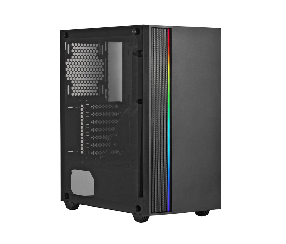 Spire SP-T7038GU3 fekete (táp nélküli) ablakos ATX ház