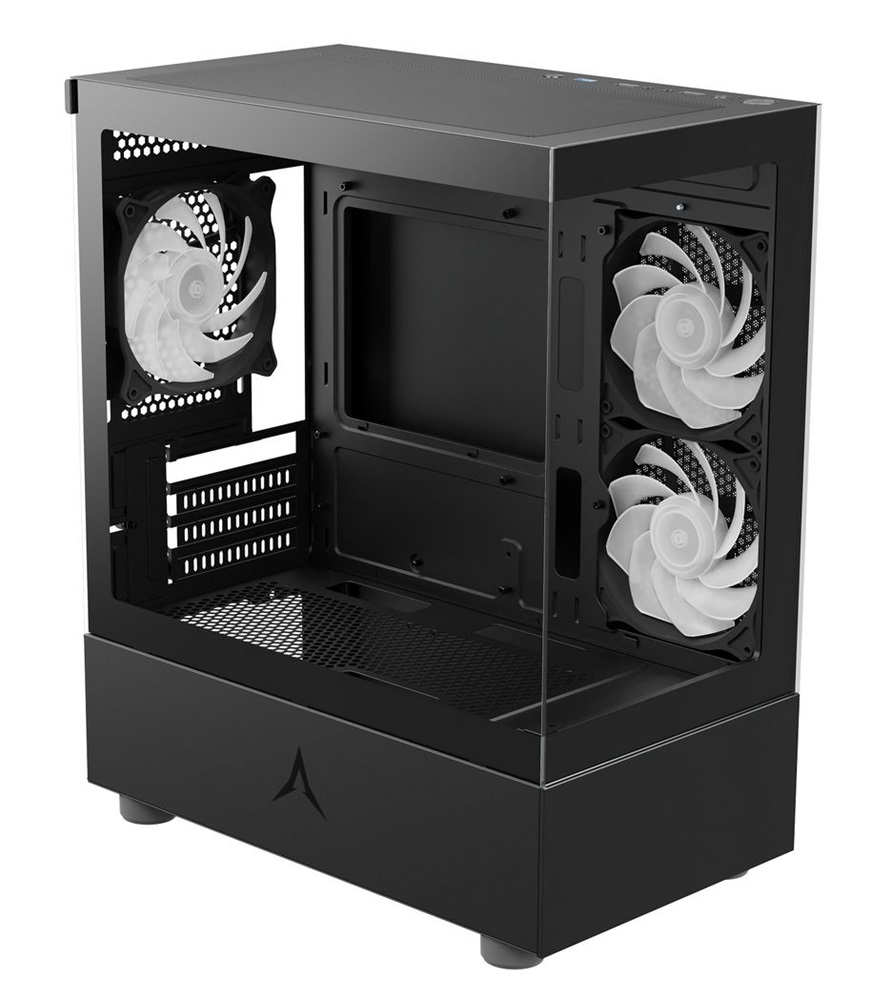Spire U20 CUBIC MINI fekete (táp nélküli) ablakos mATX ház