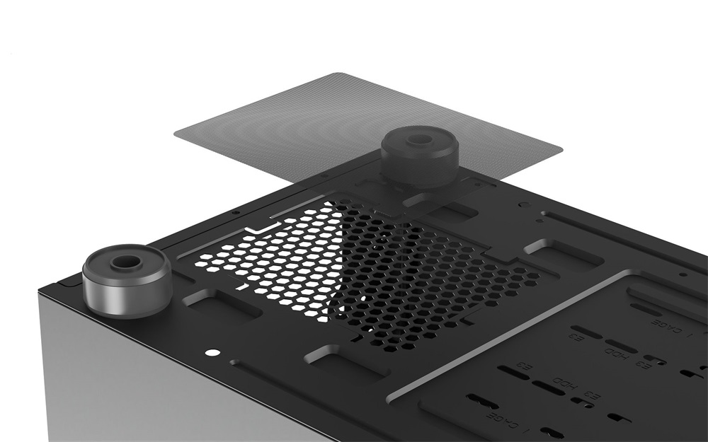 Spire U20 CUBIC MINI fekete (táp nélküli) ablakos mATX ház