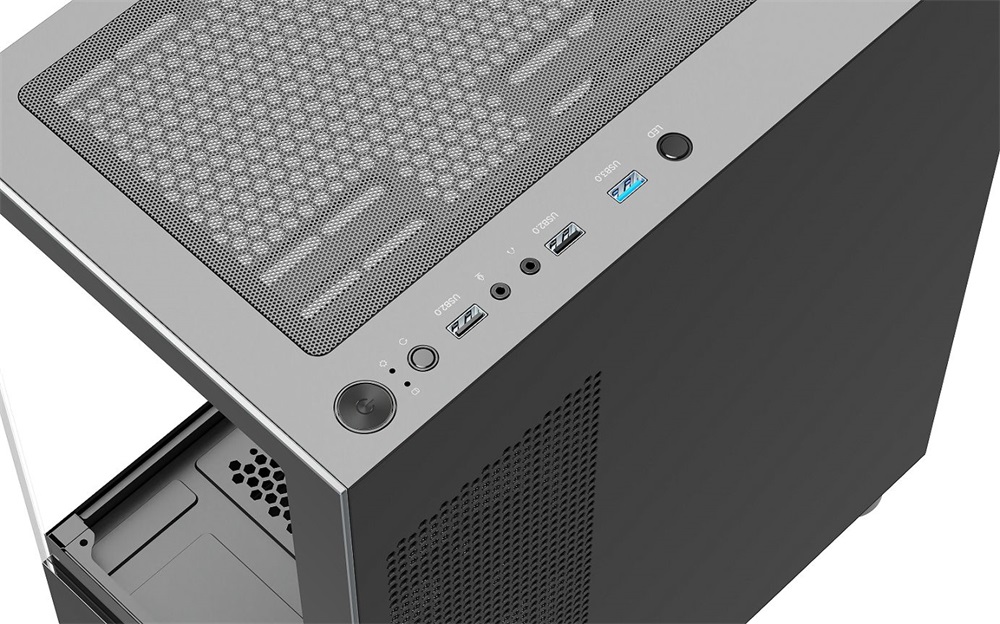 Spire U20 CUBIC MINI fekete (táp nélküli) ablakos mATX ház