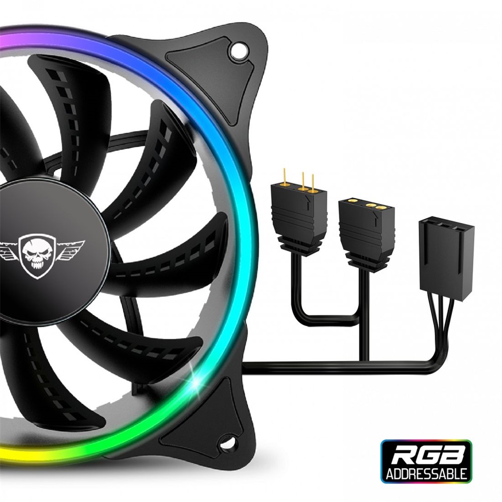 Spirit of Gamer CIRCLE RGB V120EX 120mm RGB LED ház hűtőventilátor