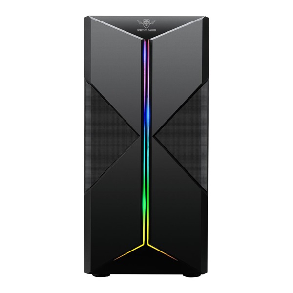 Spirit of Gamer CLONE 3 RGB fekete ablakos táp nélküli ATX ház