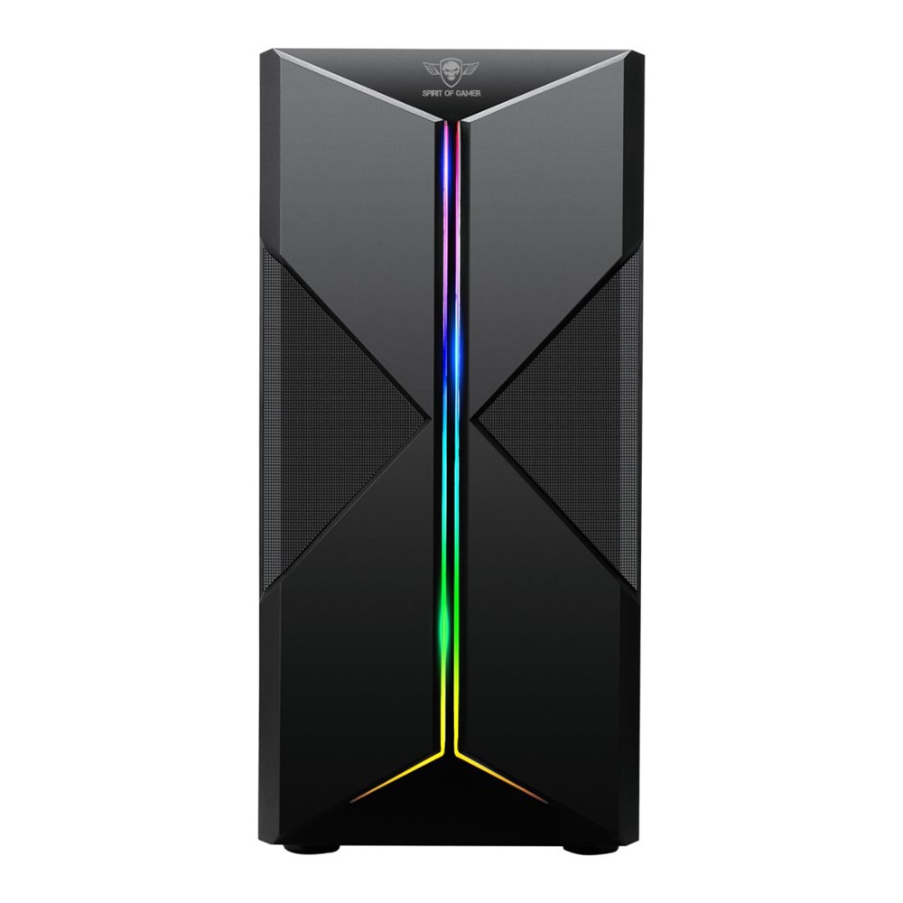 Spirit of Gamer CLONE 3 RGB fekete ablakos táp nélküli ATX ház