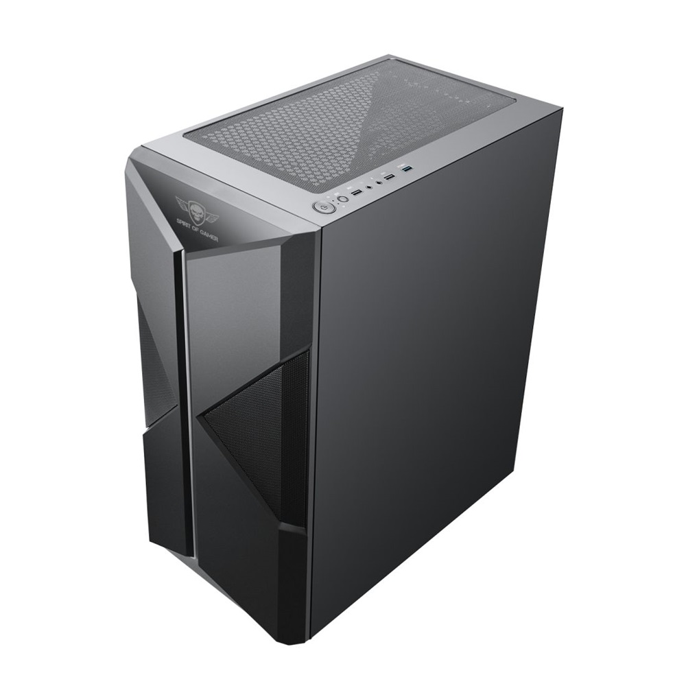 Spirit of Gamer CLONE 3 RGB fekete ablakos táp nélküli ATX ház