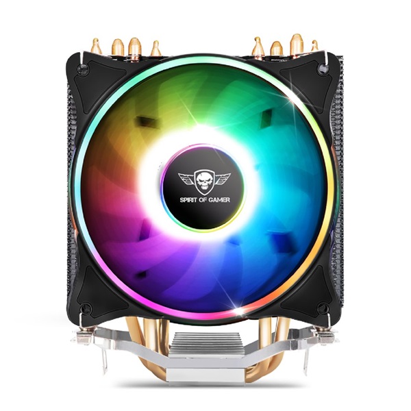Spirit of Gamer CPU AIRCOOLER 120 MM ARGB aluminium/réz processzor hűtő