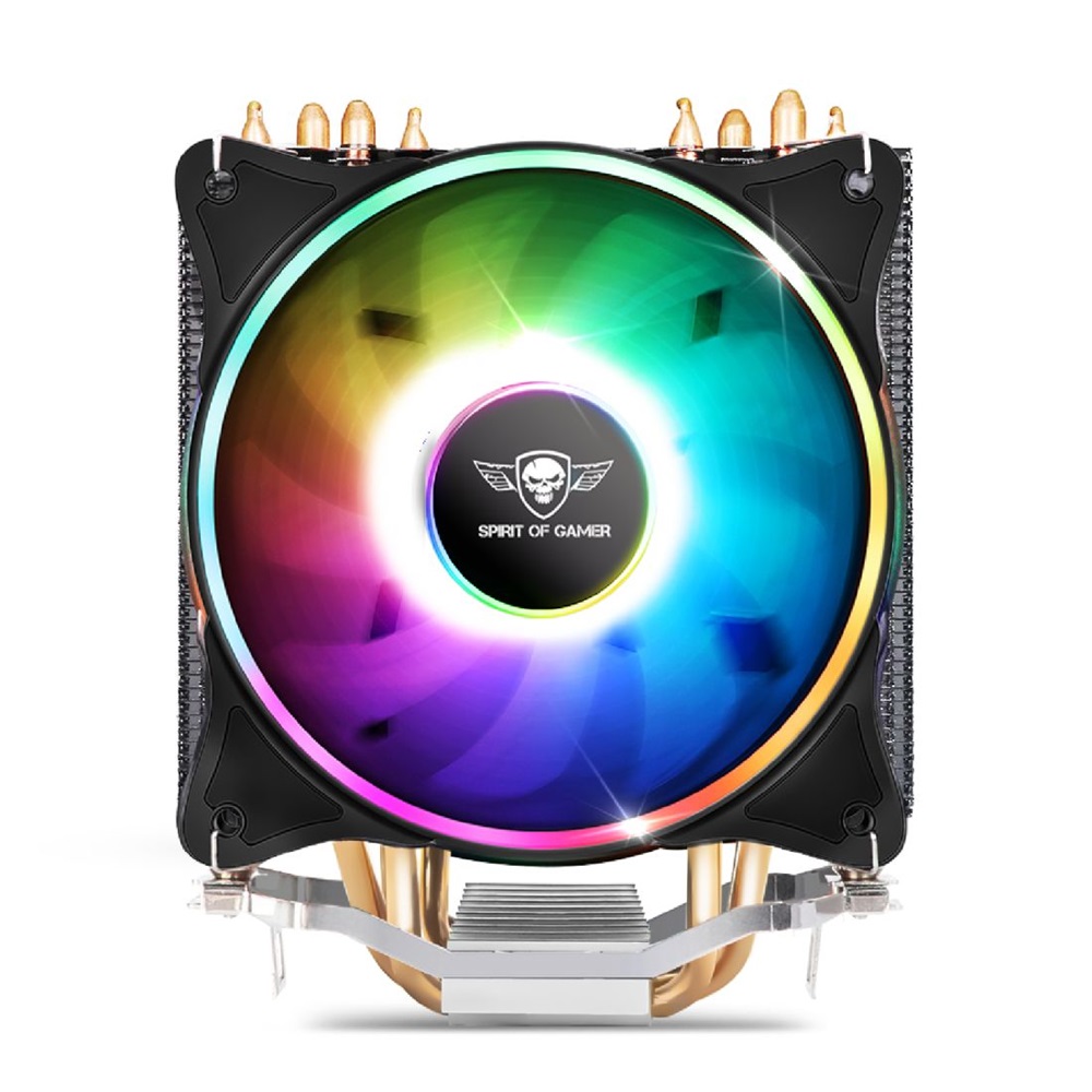 Spirit of Gamer CPU AIRCOOLER 120 MM ARGB aluminium/réz processzor hűtő
