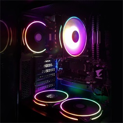 Spirit of Gamer CPU AIRCOOLER 120 MM ARGB aluminium/réz processzor hűtő