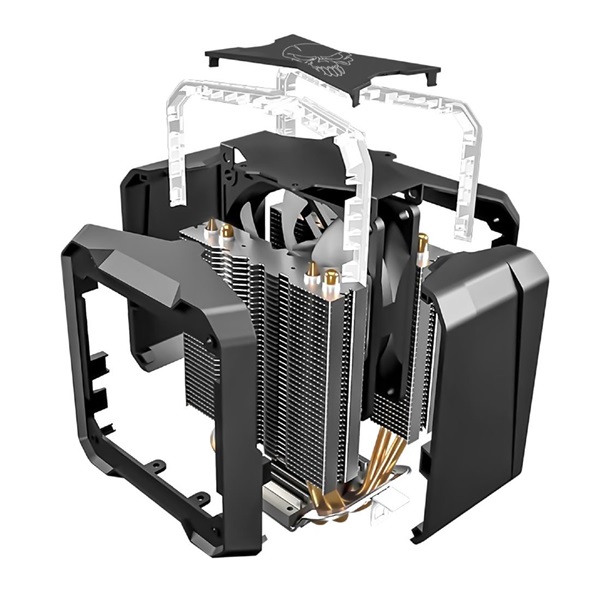 Spirit of Gamer CPU AIRCOOLER PRO ARGB aluminium/réz processzor hűtő (Újracsomagolt)