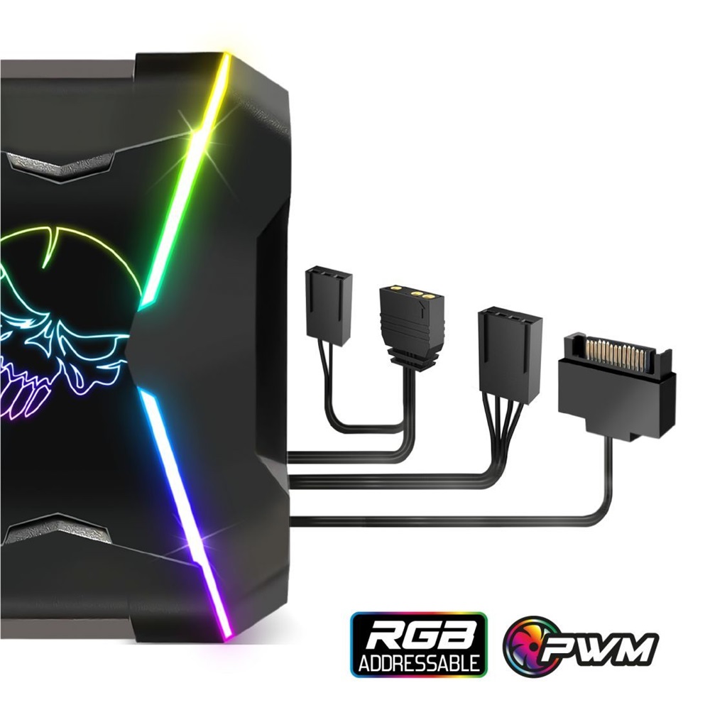 Spirit of Gamer CPU AIRCOOLER PRO ARGB aluminium/réz processzor hűtő (Újracsomagolt)