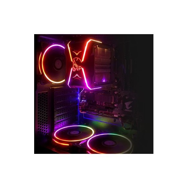 Spirit of Gamer CPU AIRCOOLER PRO ARGB aluminium/réz processzor hűtő (Újracsomagolt)