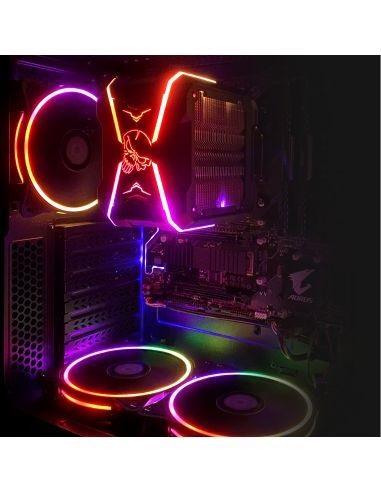 Spirit of Gamer CPU AIRCOOLER PRO ARGB aluminium/réz processzor hűtő (Újracsomagolt)