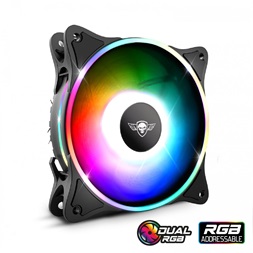 Spirit of Gamer DUAL RGB V120TW 120mm RGB LED ház hűtőventilátor