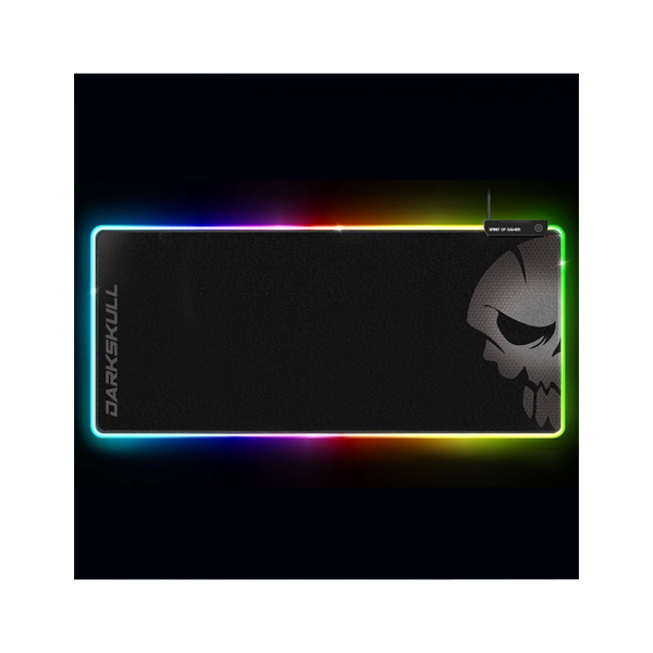 Spirit of Gamer Darkskull RGB XXXL fekete gamer egérpad