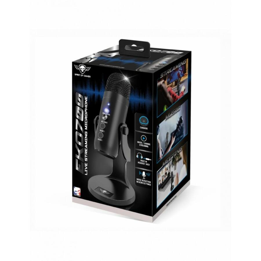 Spirit of Gamer EKO 700 fekete USB mikrofon