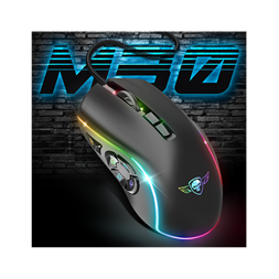 Spirit of Gamer ELITE-M30 (Optikai, 12800DPI, 10 gomb programozható, RGB, harisnyázott kábel) fekete egér