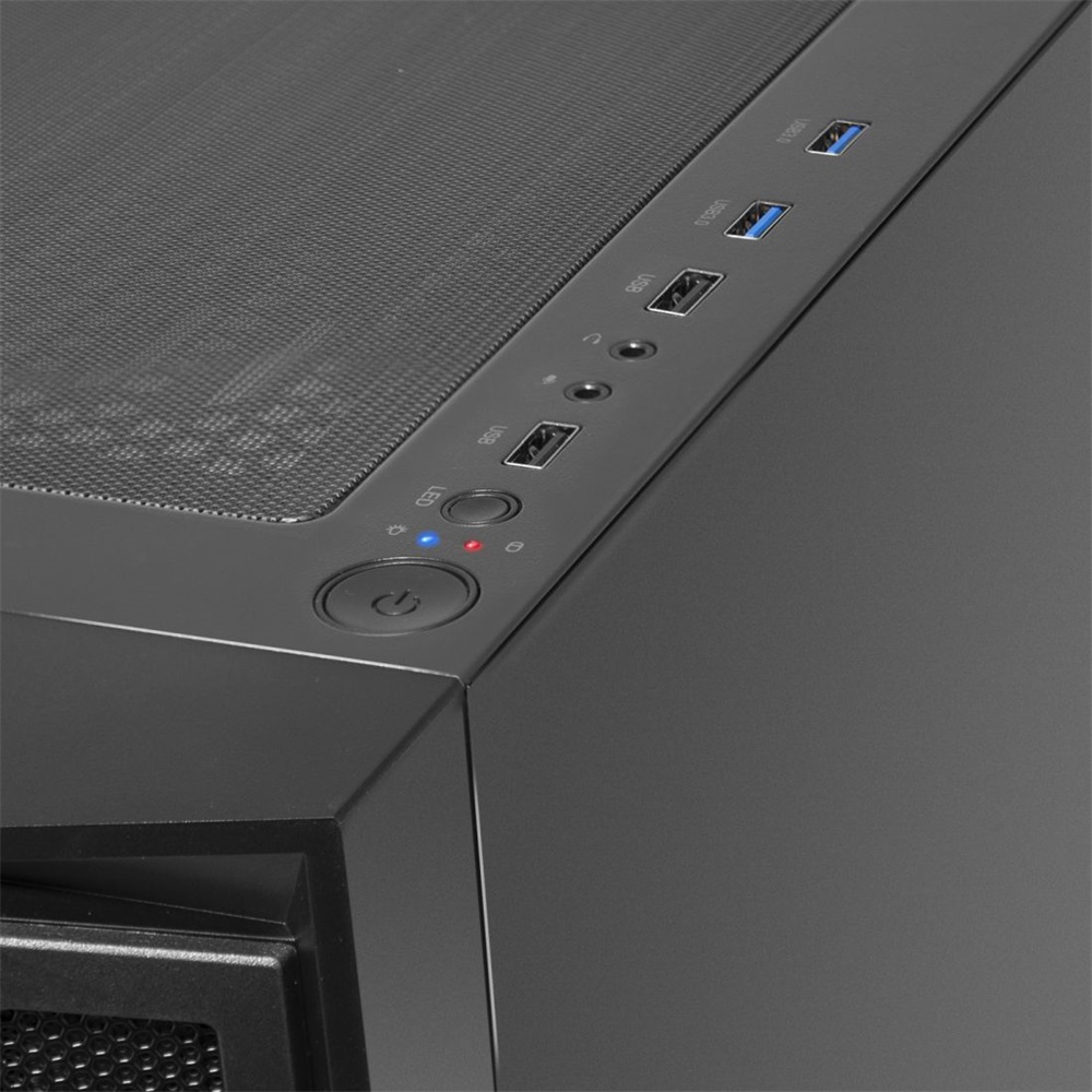 Spirit of Gamer GHOST 5 RGB fekete ablakos táp nélküli ATX ház