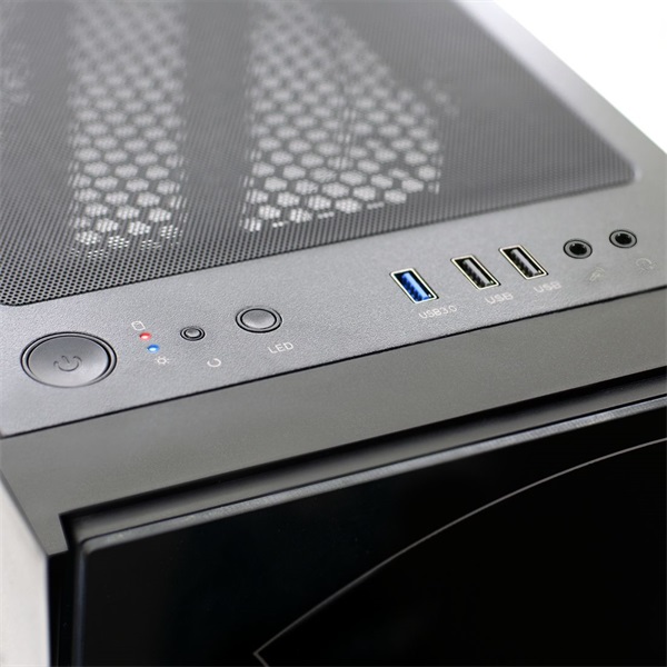 Spirit of Gamer GHOST ONE RGB fekete ablakos táp nélküli mATX ház