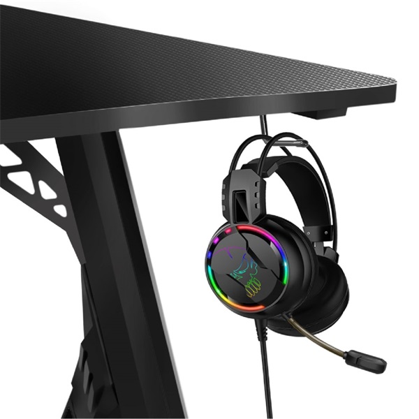 Spirit of Gamer Headquarter 200 fekete gamer asztal
