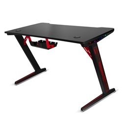 Spirit of Gamer Headquarter 300 RGB LED fekete gamer asztal