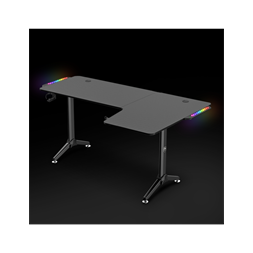 Spirit of Gamer Headquarter 600 R RGB LED fekete gamer asztal