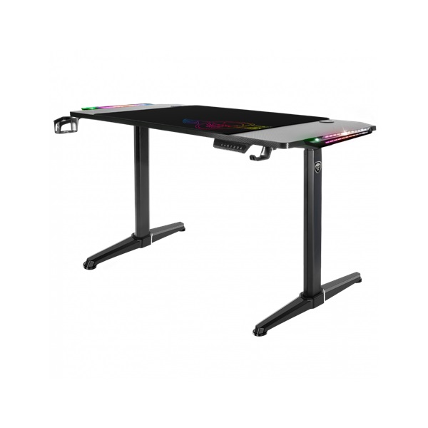 Spirit of Gamer Headquarter 800 RGB LED fekete gamer asztal