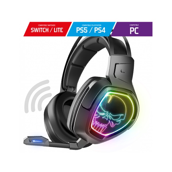 Spirit of Gamer MIC-XH1300 7.1 vezeték nélküli fekete gamer headset
