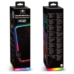 Spirit of Gamer Medium fekete RGB LED világító gamer egérpad