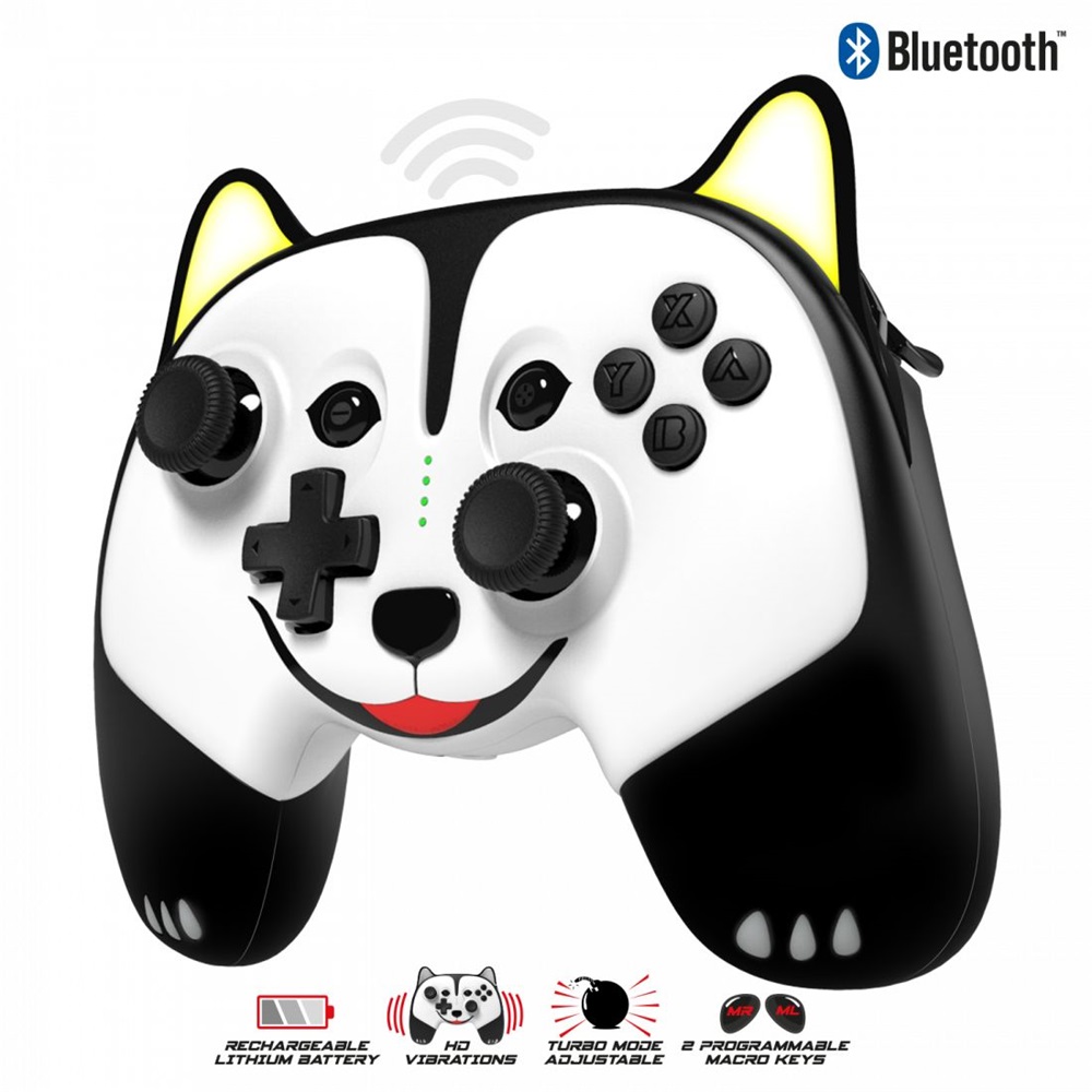 Spirit of Gamer SOG-BTGPS2 NOA Nintendo Switch Bluetooth vezeték nélküli fekete kontroller