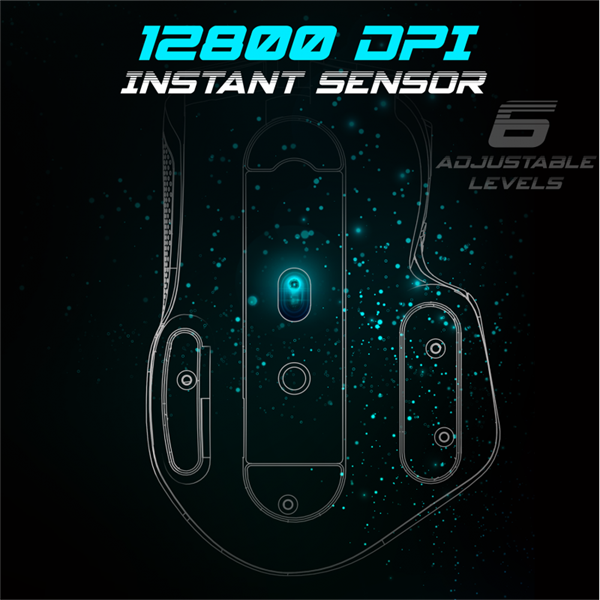 Spirit of Gamer PRO-M5 Arctic (Optikai, 12800DPI, 1000Hz, 8 gomb, harisnyázott kábel) fehér egér