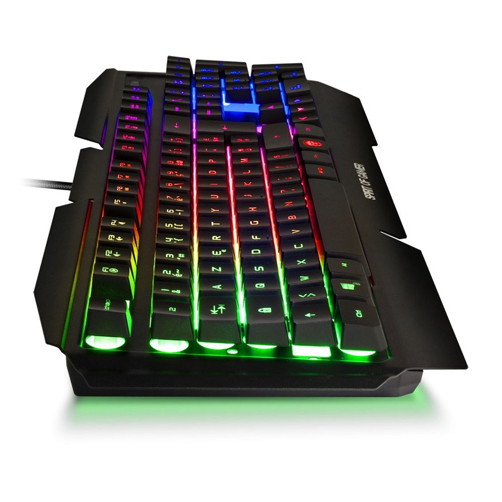 Spirit of Gamer PRO-K5 HUN fekete RGB USB gamer billentyűzet