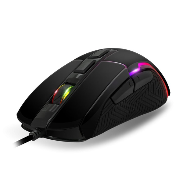 Spirit of Gamer PRO-M7 RGB 4800DPI fekete gamer egér