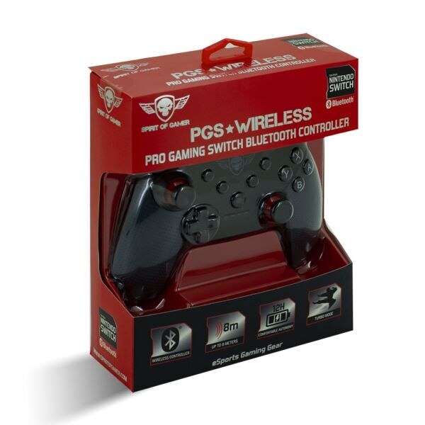 Spirit of Gamer SOG-BTGPS Pro Gaming Nintendo Switch Bluetooth vezeték nélküli fekete kontroller