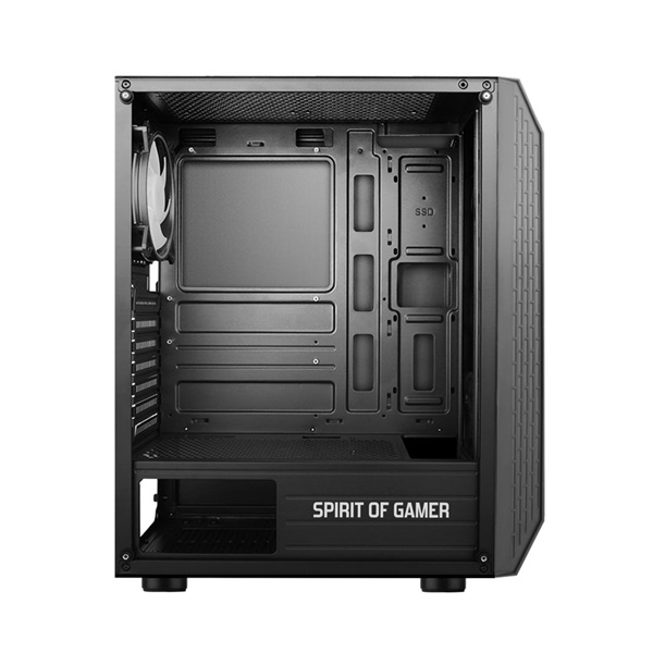 Spirit of Gamer Rogue VI RGB fekete ablakos táp nélküli ATX ház