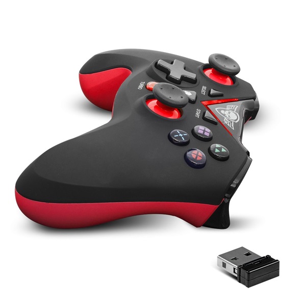 Spirit of Gamer SOG-RFXGP XGP PS3/PC vezeték nélküli fekete-piros kontroller
