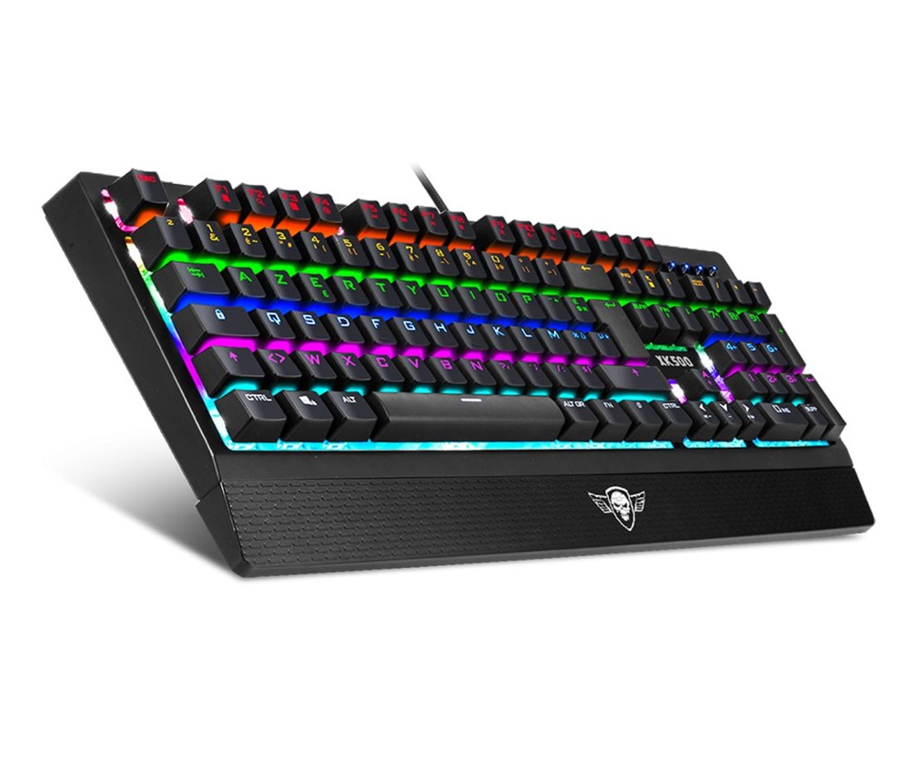 Spirit of Gamer XPERT K500 HUN fekete RGB USB mechanikus gamer billentyűzet