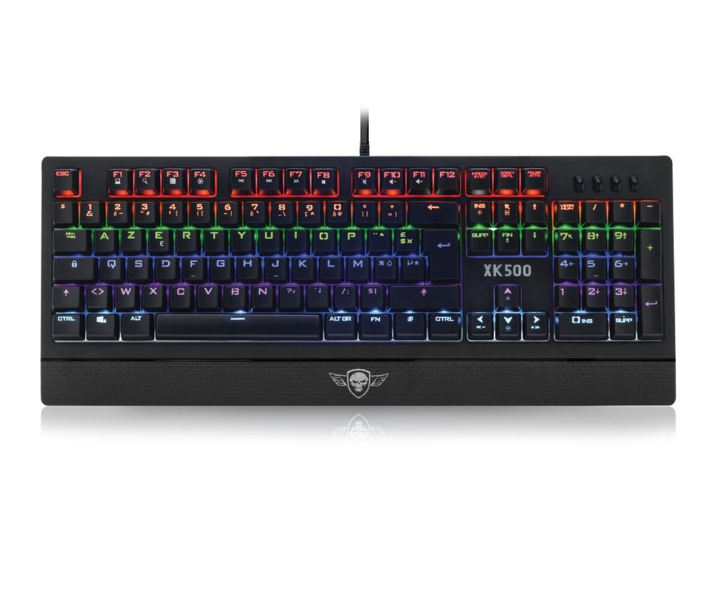 Spirit of Gamer XPERT K500 HUN fekete RGB USB mechanikus gamer billentyűzet
