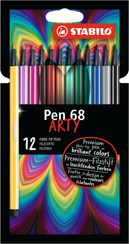 Stabilo ARTY Pen 68 12db-os vegyes színű filctoll készlet
