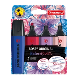 Stabilo BOSS ORIGINAL NatureCOLORS Wildflowers Edition 4 db-os szövegkiemelő készlet