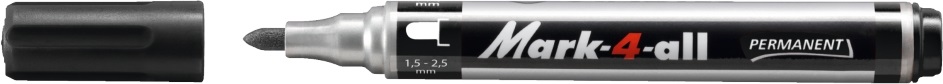 Stabilo Mark-4-All gömbhegyű fekete permanent marker
